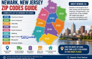 Newark NJ ZIP Codes Map and Complete Postal Guide