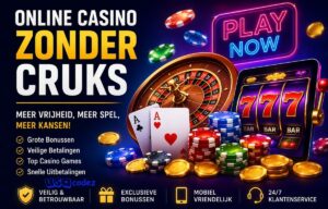 online casino zonder cruks gameplay on laptop with modern casino interface