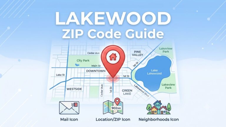 Lakewood zip code map showing postal zones in Lakewood CO