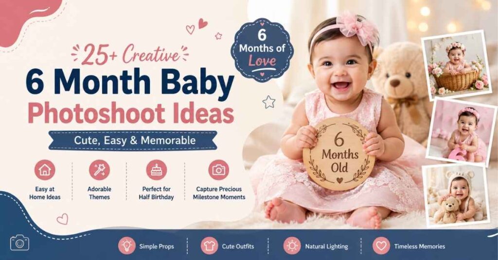 25 Creative 6 Month Baby Photoshoot Ideas