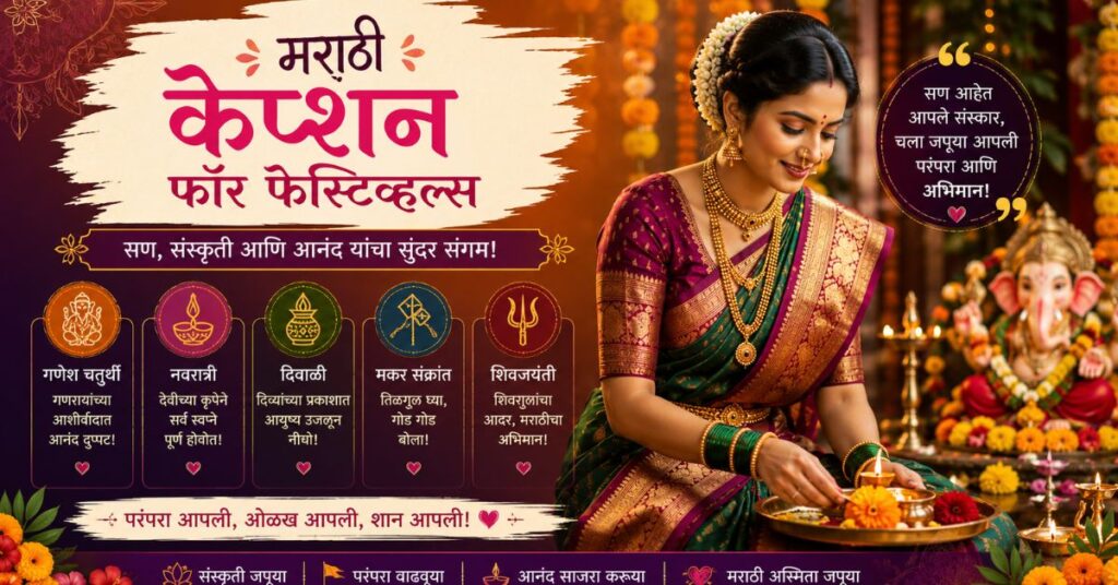 Marathi Caption for Festivals