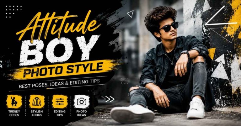 Attitude boy photo style with trendy pose, stylish outfit, and modern photo editing for Instagram profile picture.