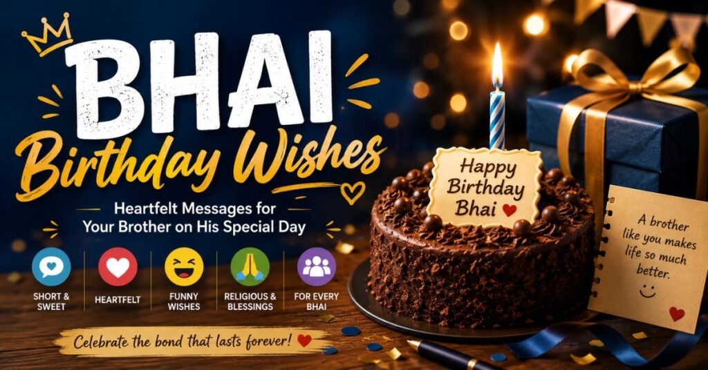 Bhai Birthday Wishes: Heartfelt, Funny & Short Birthday Messages