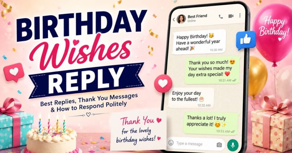 Birthday Wishes Reply