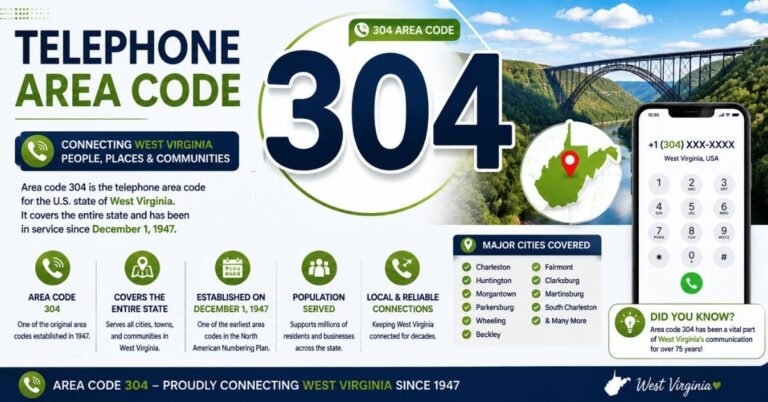 Telephone Area Code 304