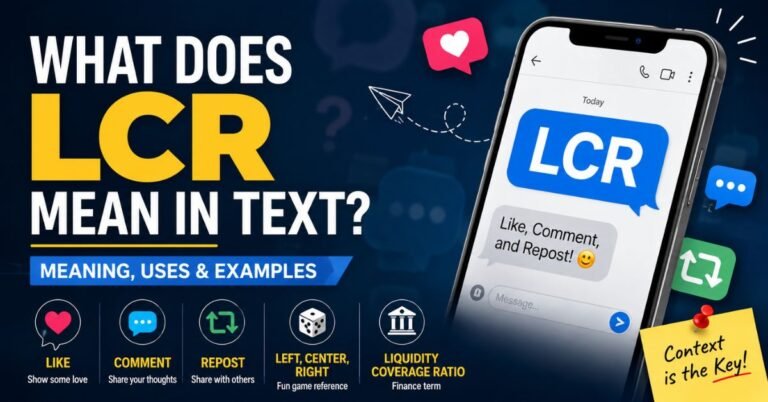 What Does LCR Mean in Text